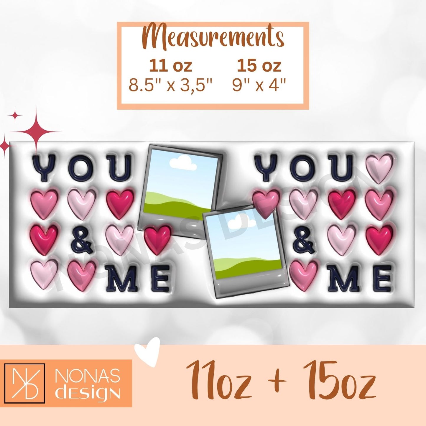 You And Me Hearts Personal - 3D