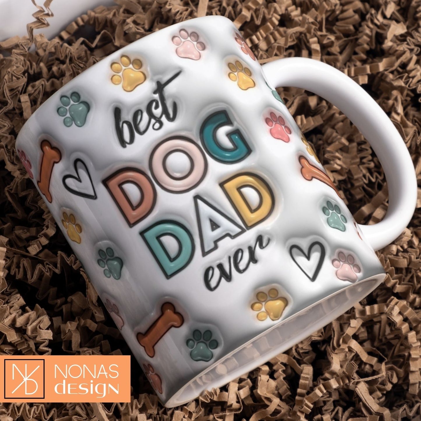 Best Dog Dad Ever Personal II - 3D