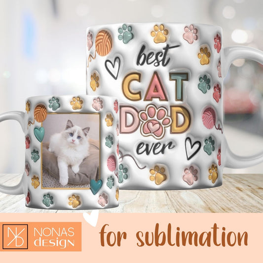 Best Cat Dad Ever Personal II - 3D