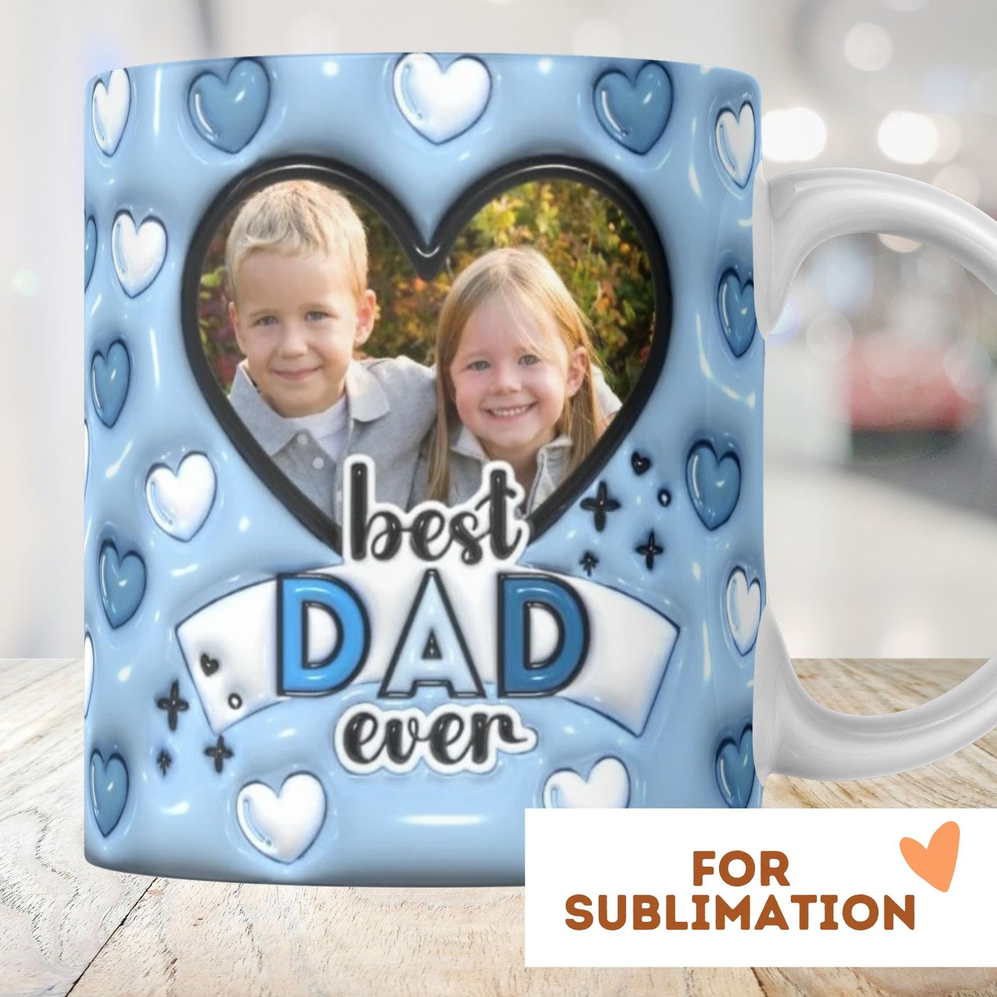 Best Dad Ever Personalized - 3D